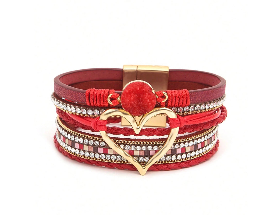 Boho Bracelet In Red