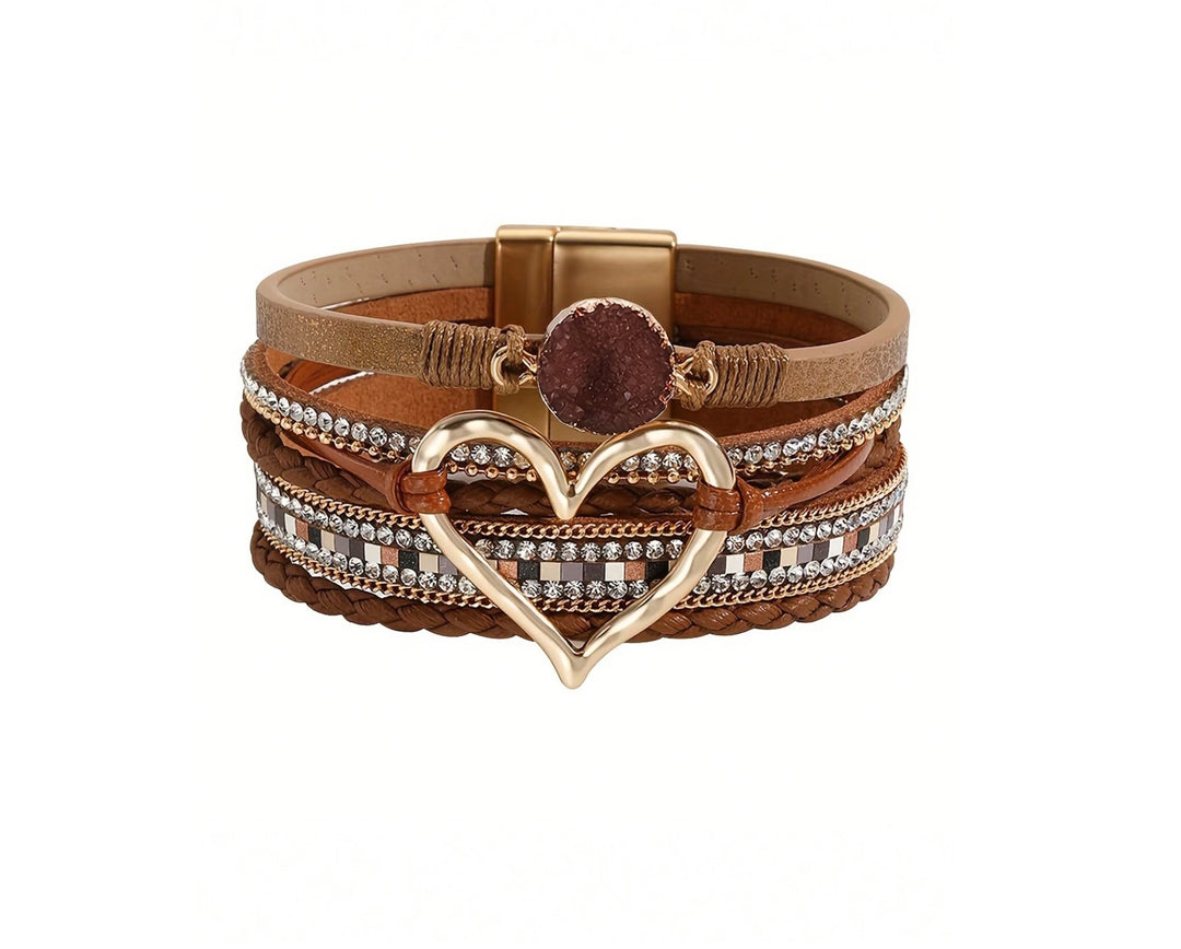Boho Bracelet In Chocolate Brown