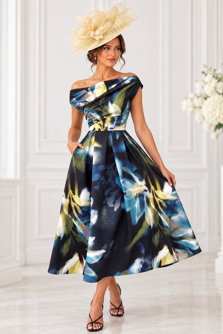 Aurelia Pale Lemon Floral Bow Large Hatinator