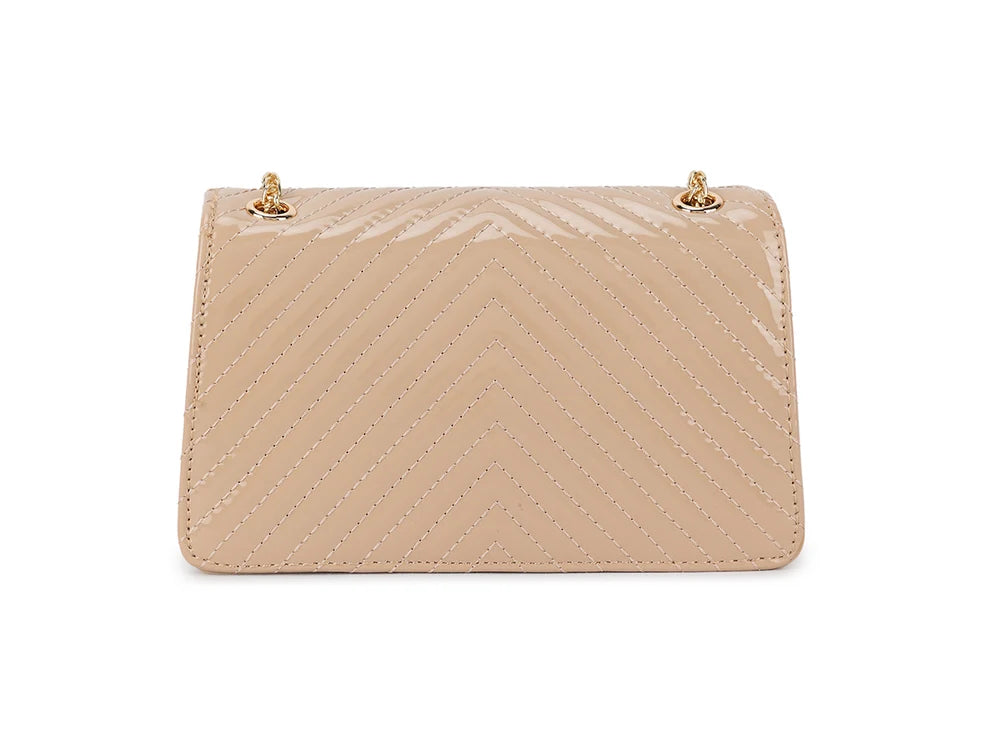 Chelsea Nude Patent Handbag