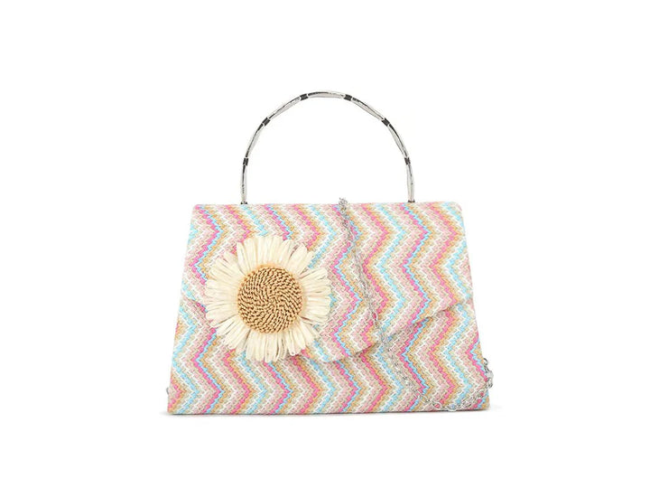 Treviso Multicolour Daisy Woven Handbag