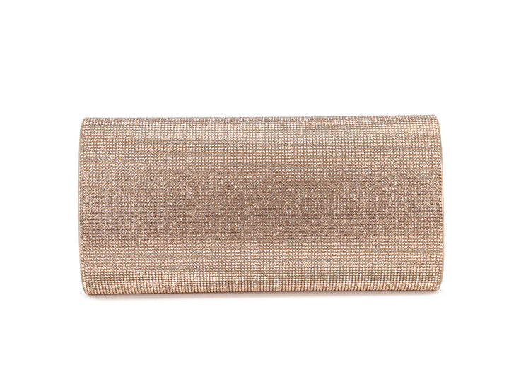 Vienna Champagne Sparkly Diamante Clutch Bag