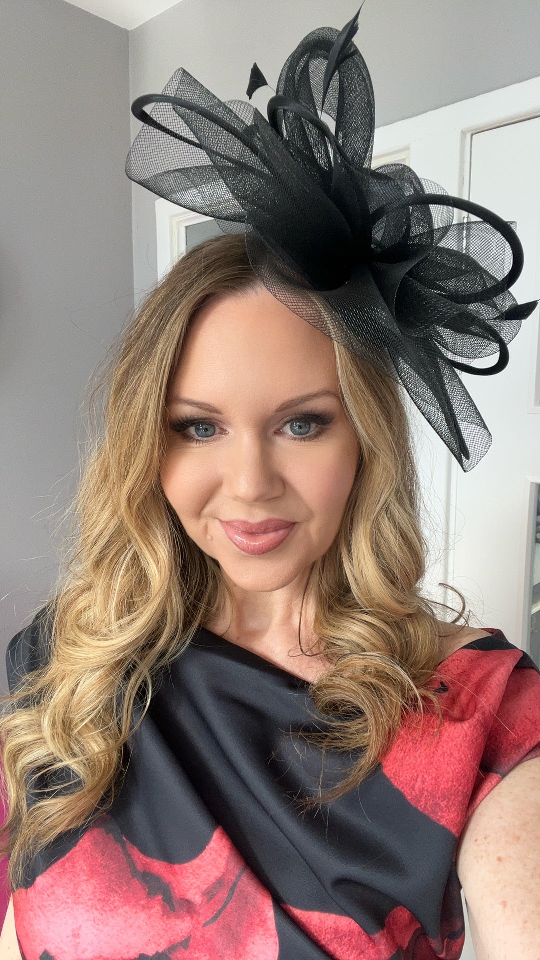 Alexis Black Veil & Loop Fascinator