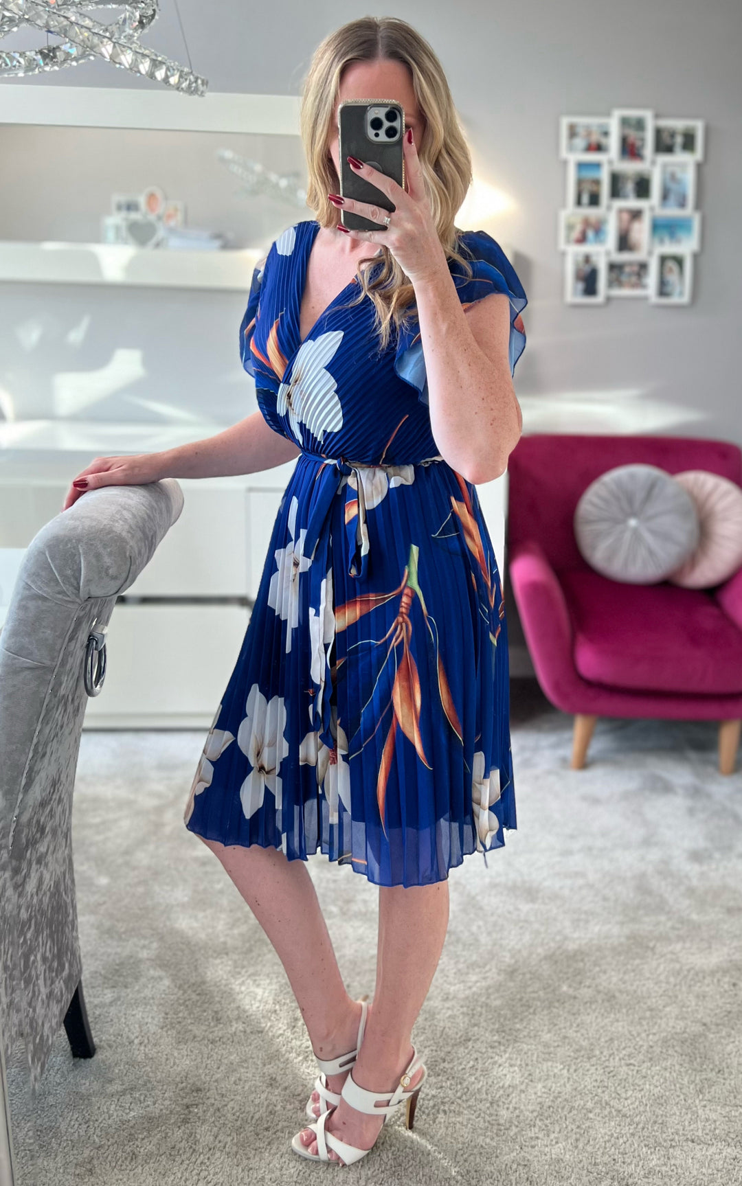 Floral havana dress sales