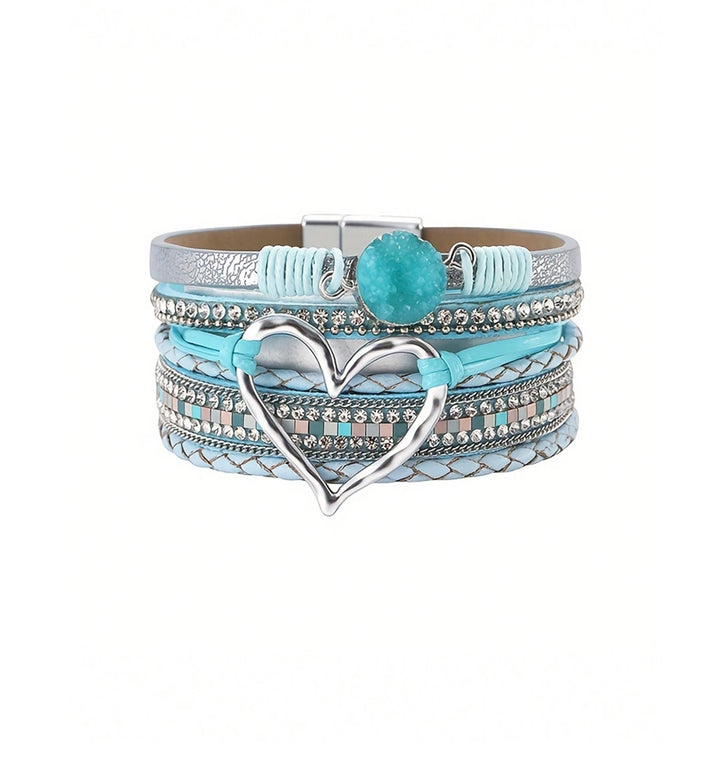 Boho Bracelet In Aqua