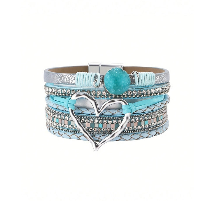 Boho Bracelet In Aqua