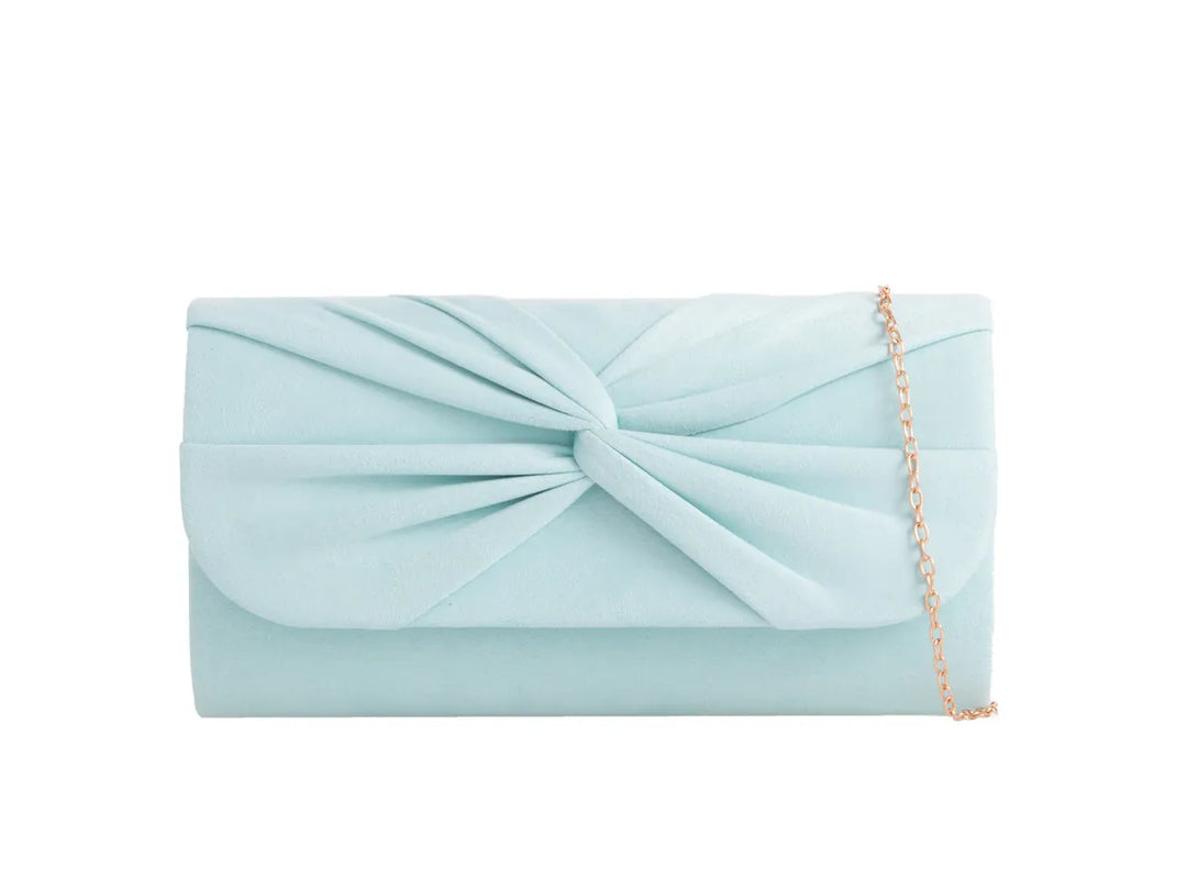 Luxe Mint Velvet Clutch Bag