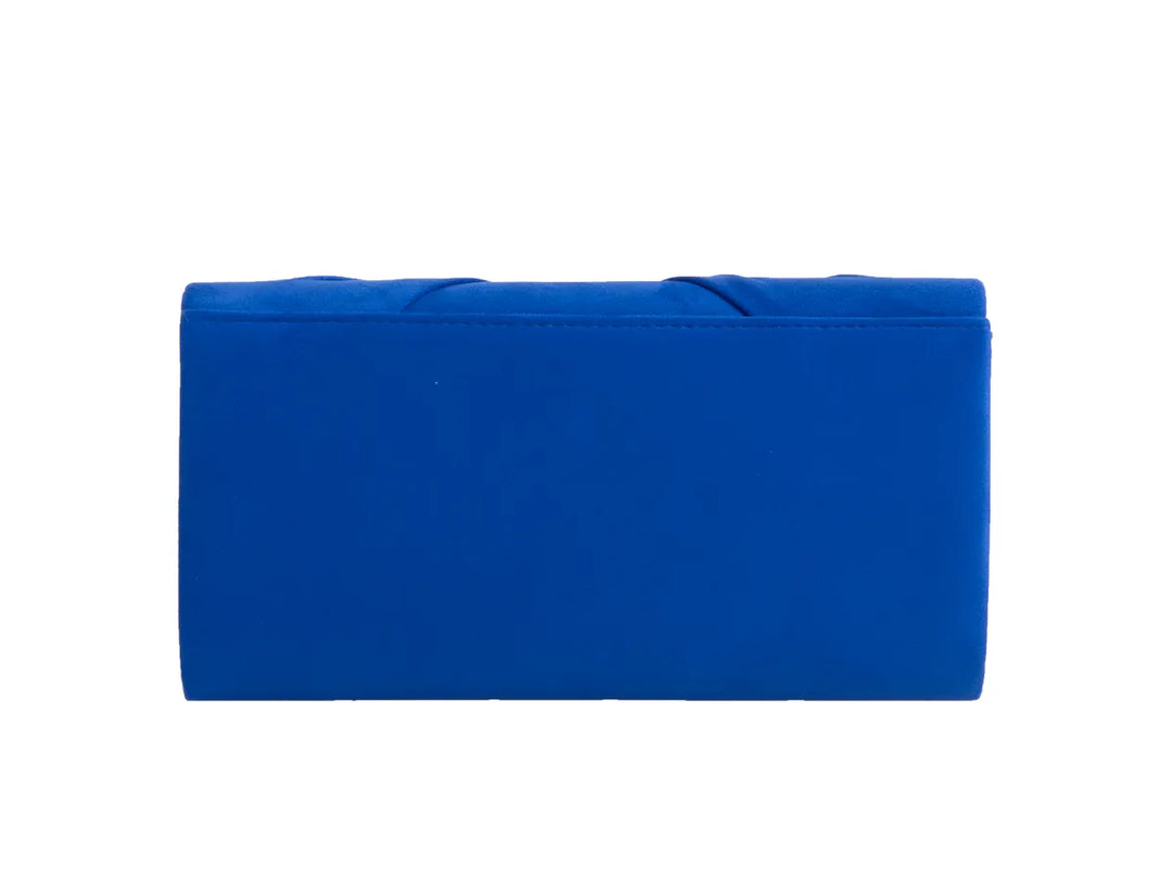 Luxe Cobalt Blue Velvet Clutch Bag