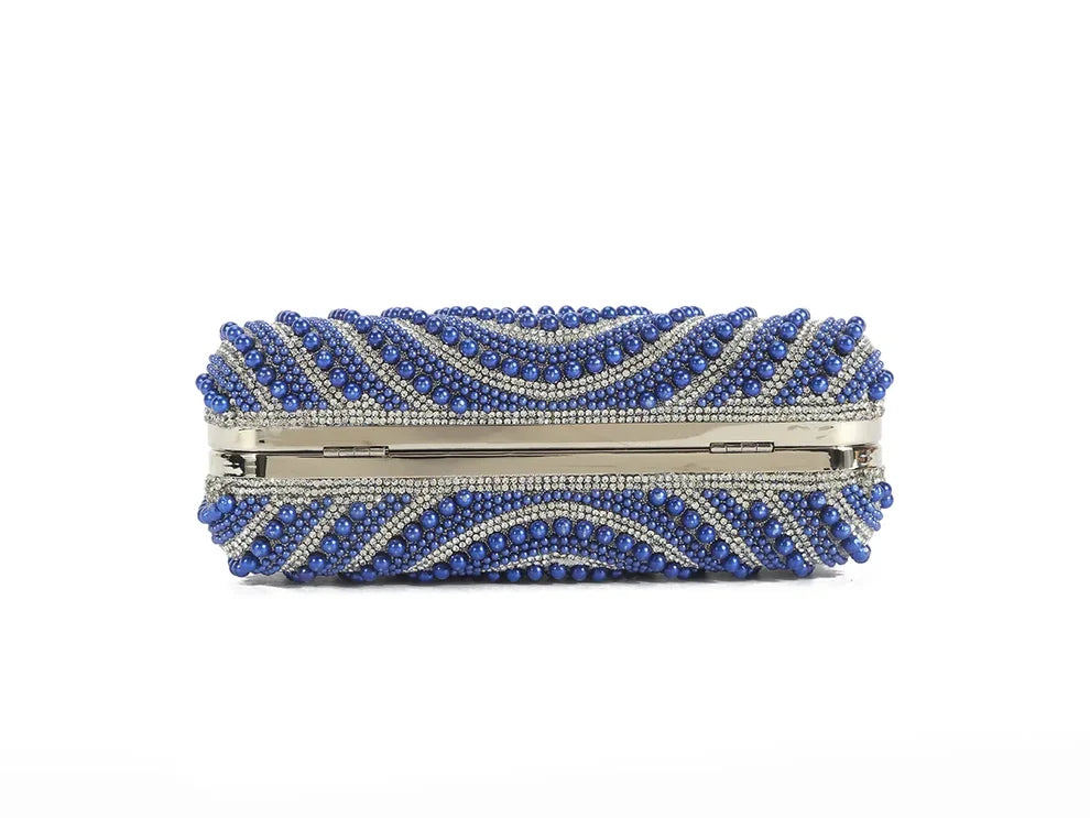 Stardust Navy Blue Pearl Evening Bag