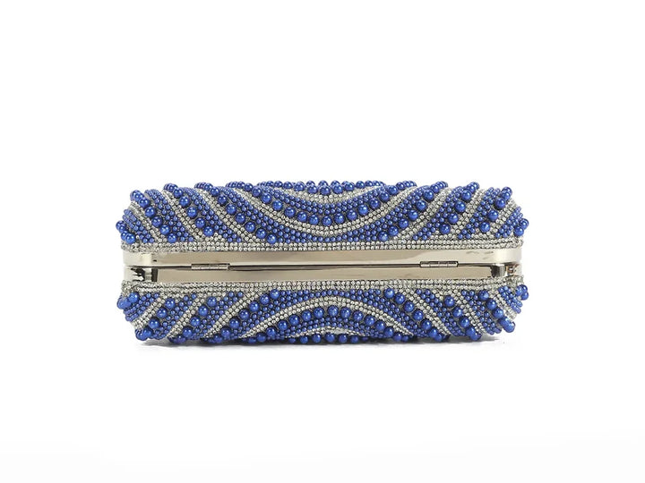 Stardust Navy Blue Pearl Evening Bag