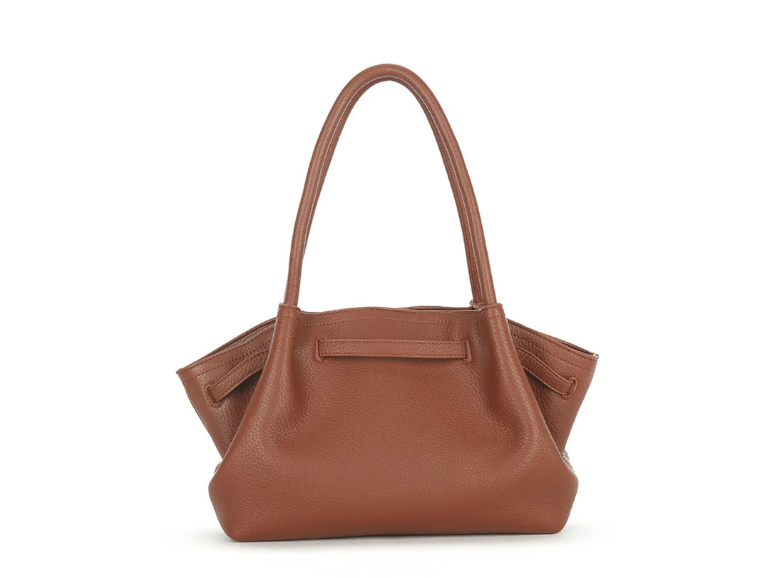 Naples Brown Faux Leather Handbag