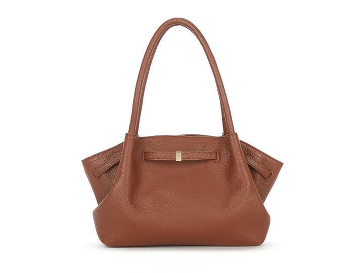 Naples Brown Faux Leather Handbag