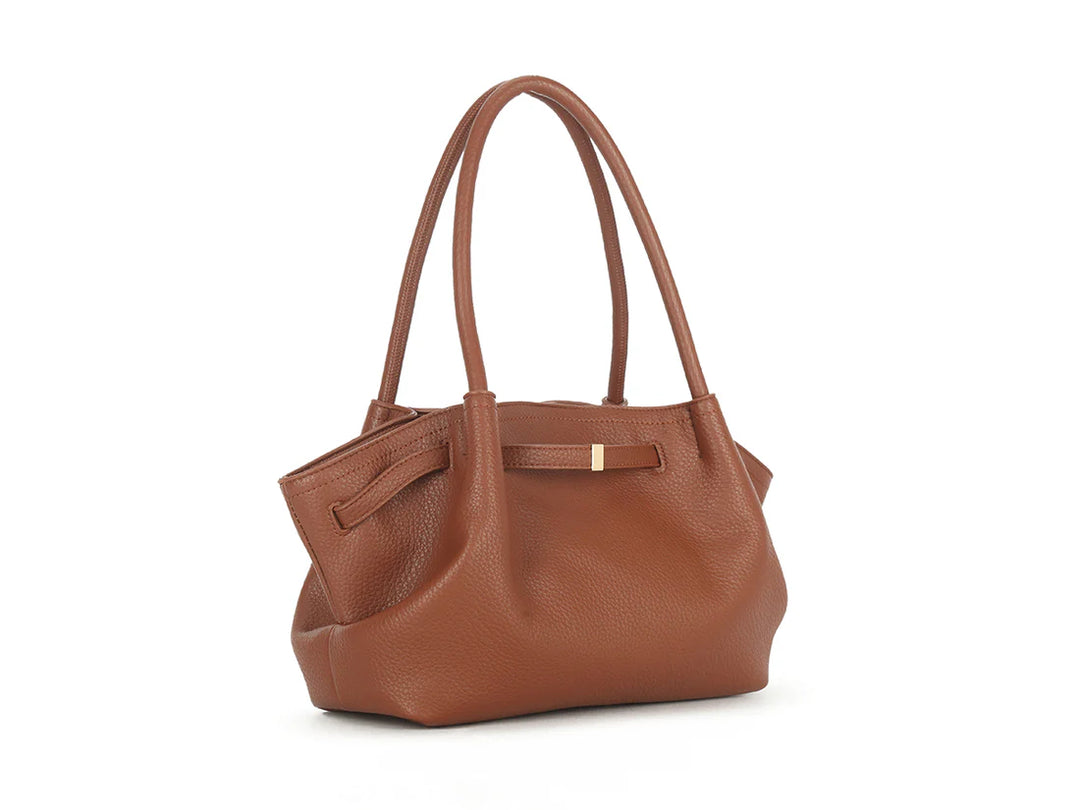 Naples Brown Faux Leather Handbag