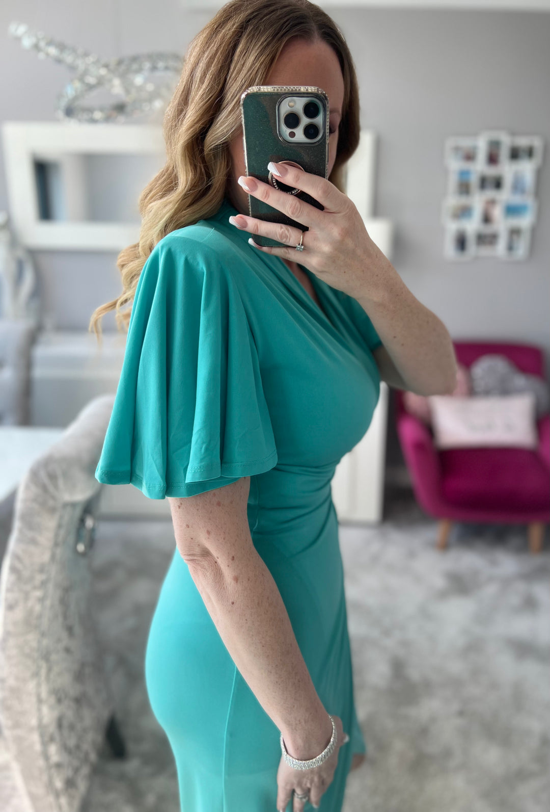 Mint midi dress sales