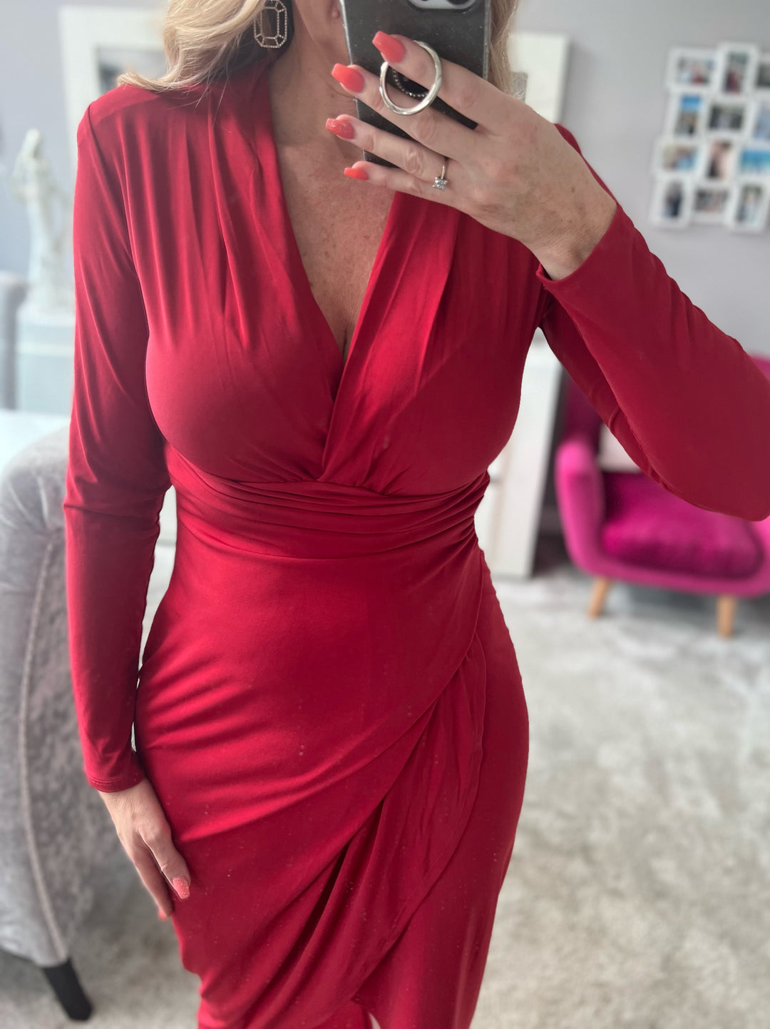Wrap bodycon top